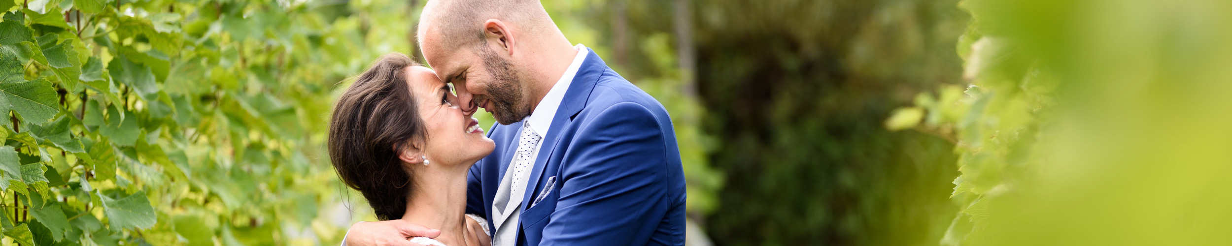 Fotoshoot van het bruidspaar